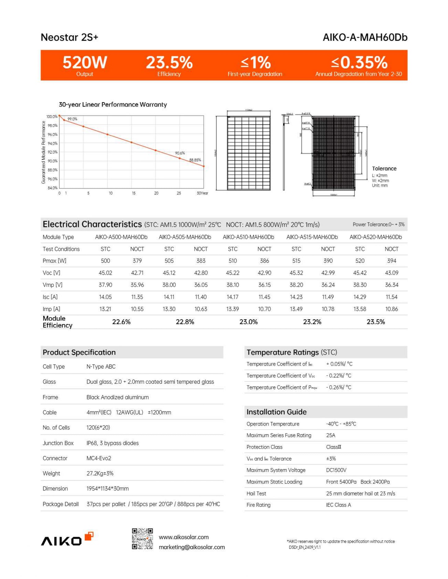 Aiko Neostar 2S+ 500W