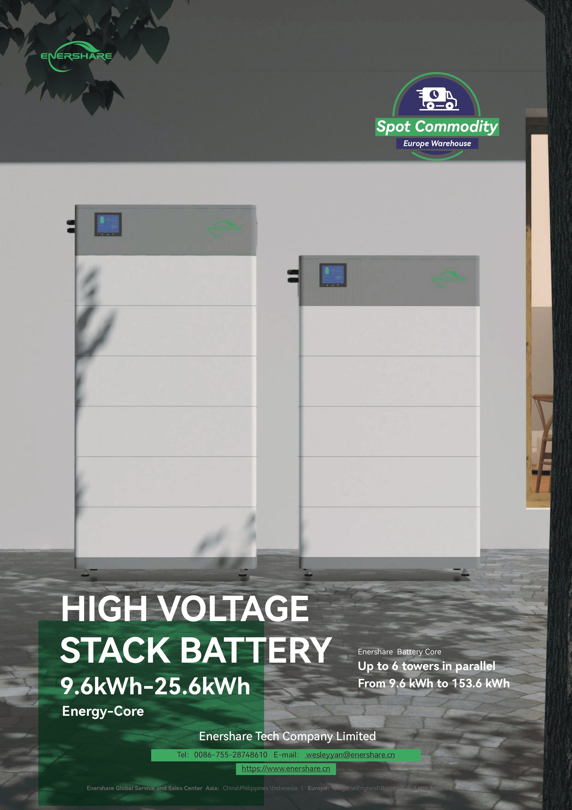 Enershare Energy-Core aukštos įtampos modulinė baterija