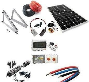 Saulės elektrinių priedai apima keitiklius, tvirtinimo sistemas, akumuliatorius, įkrovimo valdiklius, stebėjimo sistemas, laidus, jungtis.