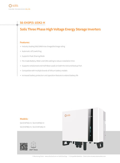 Solis-EH3P10K2-H 10 kW hibridinis inverteris