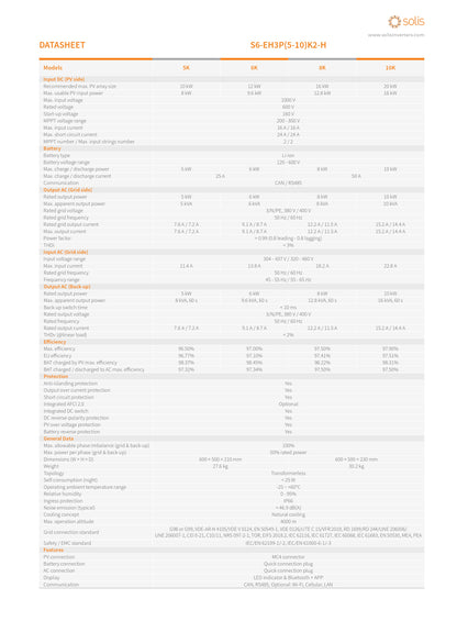 Solis-EH3P10K2-H 10 kW hibridinis inverteris