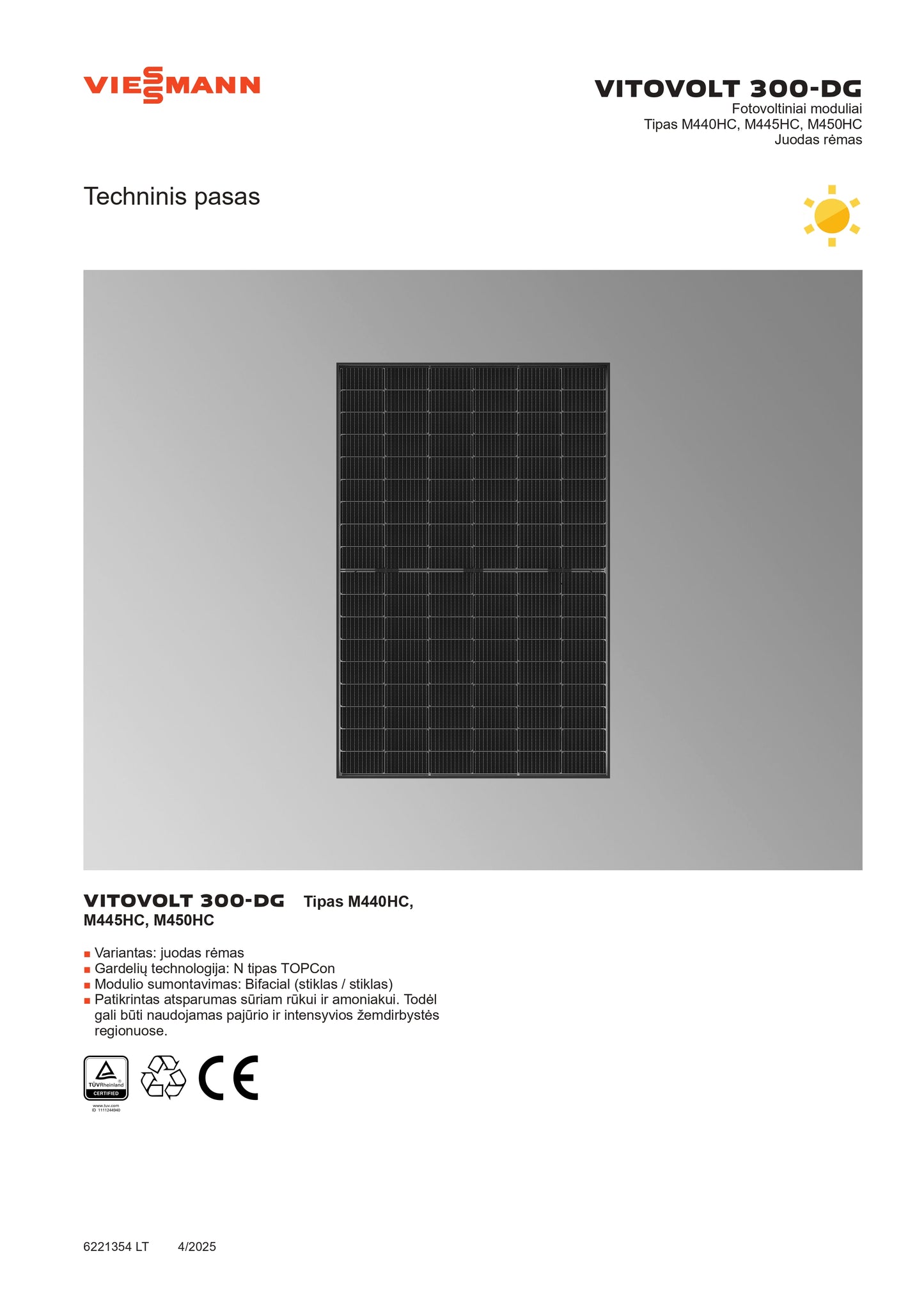 Viessmann 450W Saulės Modulis