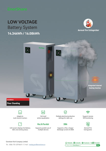 Enershare Active16 16.08 kWh kaupiklis akumuliatorius baterija